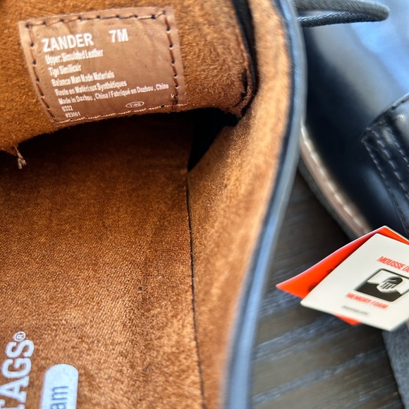 Deer Stags Boys Black Zander Lace up Dress Shoes NWT - Picture 9 of 11